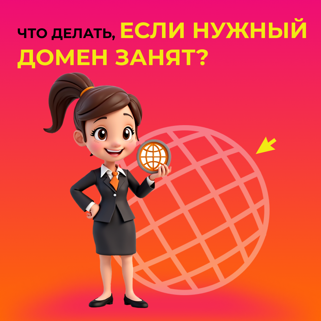 Что делать, если нужный домен занят?